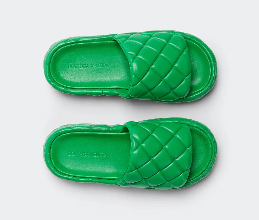 Alternative view of Dép Bottega Veneta Padded 'Parakeet' 709004VBRR03708