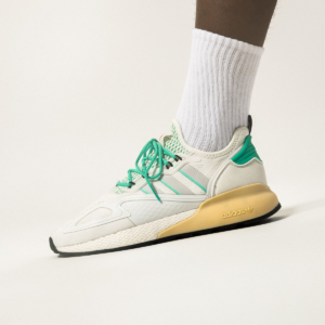 Alternative view of Giày Adidas ZX 2K Boost 'Grey Hi-Res Green' FX4172