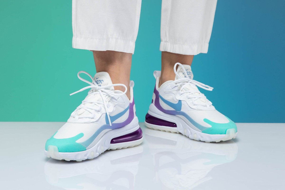 Giày Nike Wmns Air Max 270 React 'Light Purple' AT6174-102 - Ảnh 3