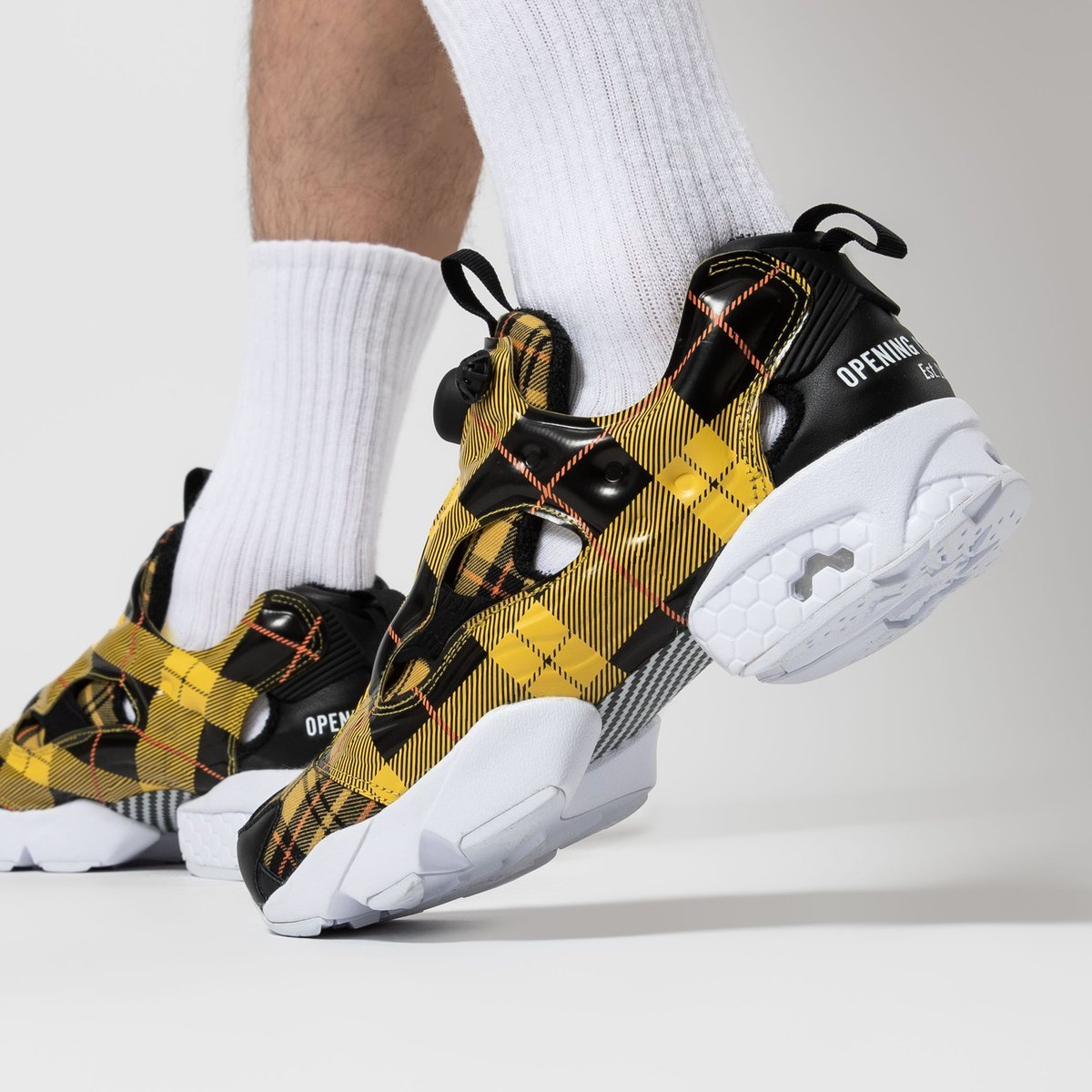 Giày Reebok Opening Ceremony x InstaPump Fury OG Yellow Plaid FW2475 - Ảnh 4