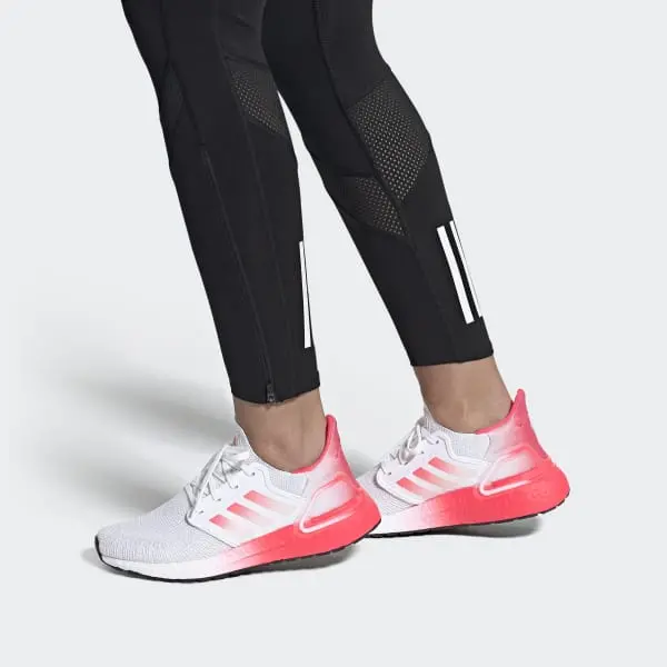 Alternative view of Giày Adidas Wmns UltraBoost 20 'White Signal Pink' EG5201