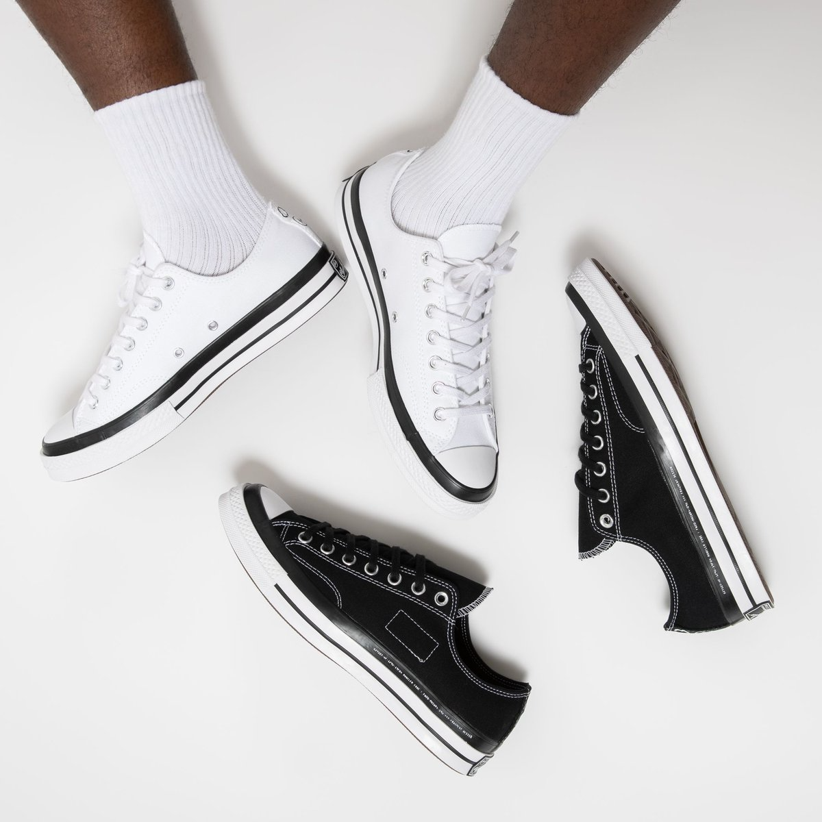 Giày Converse Fragment Design x Moncler x Chuck 70 Low 'White' 169070C - Ảnh 4