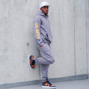 Alternative view of Giày Nike Air Jordan 1 Mid SE Premium 'Stain Gold' 852542-401