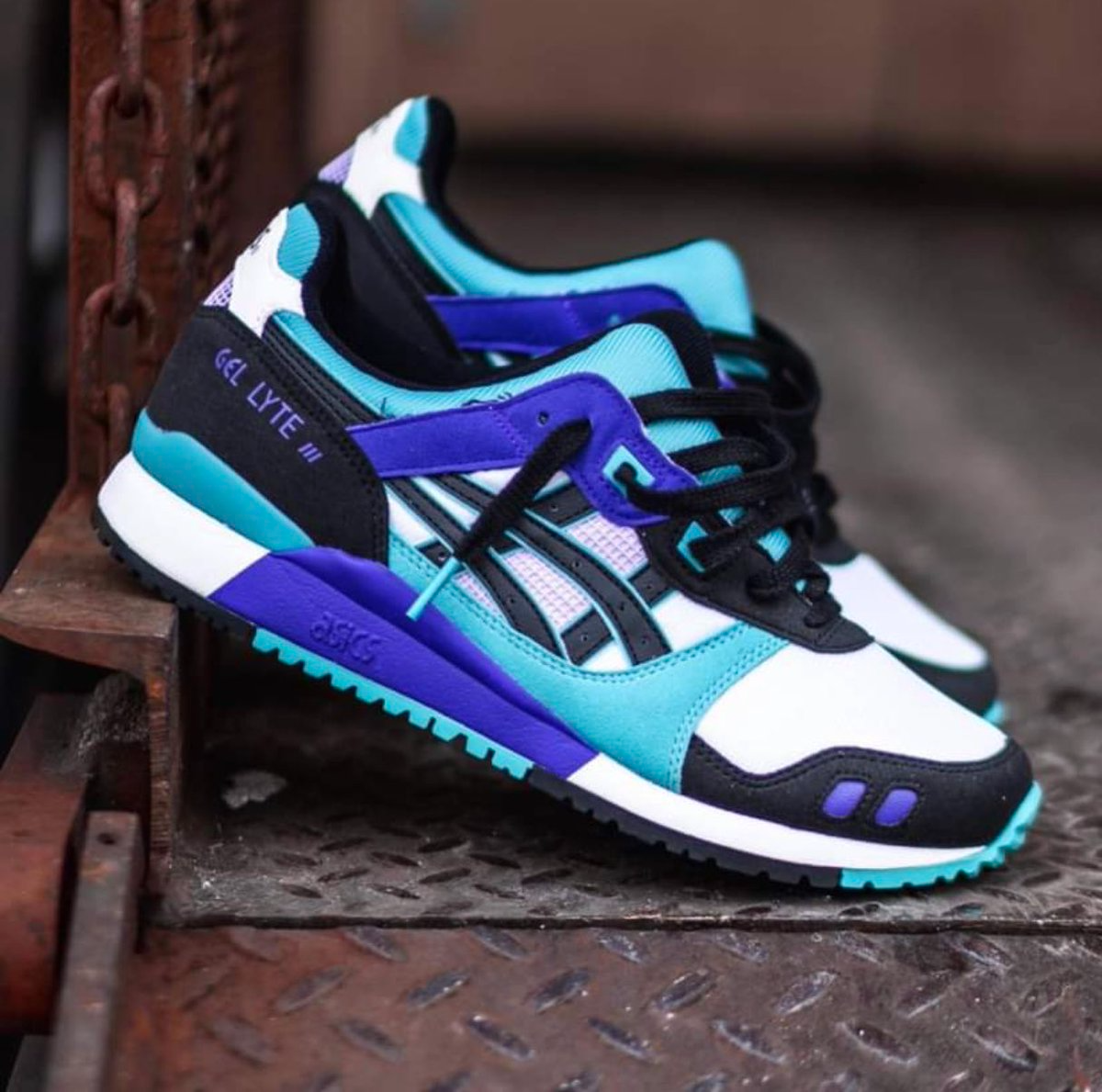 Giày Asics Gel Lyte 3 'Cyan Black' 1201A051-100 - Ảnh 4