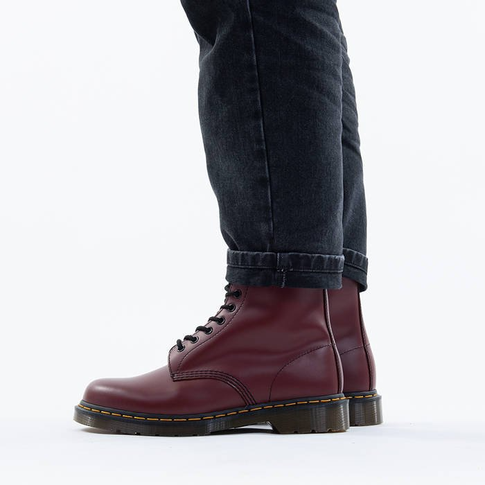 Giày Dr. Martens 1460 Cherry Red Smooth Leather Ankle Boots 11822600 - Ảnh 6