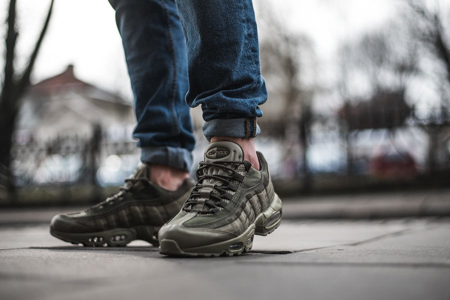 Giày Nike Air Max 95 Premium 'Neutral Olive' 538416-201 - Ảnh 2