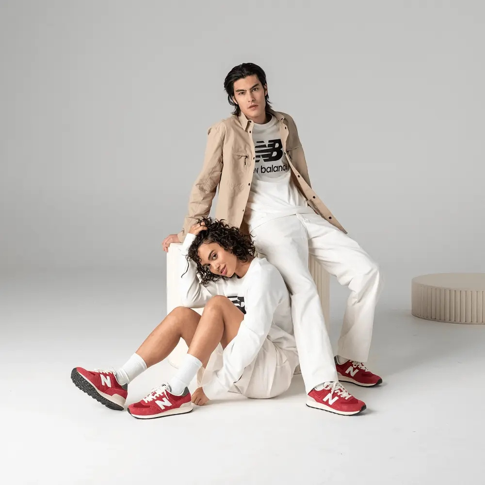 Giày New Balance 574 Heritage 'Red' U574HR2 - Ảnh 4