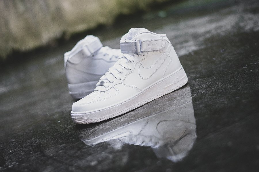 Giày Nike Air Force 1 Mid 'All White' 07 315123-111 - Ảnh 8