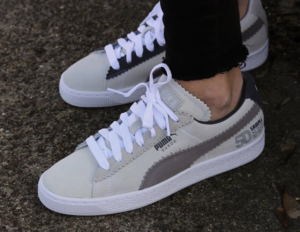 Alternative view of Giày Puma Suede Classic x Michael Lau 'White Grey' 366313-01