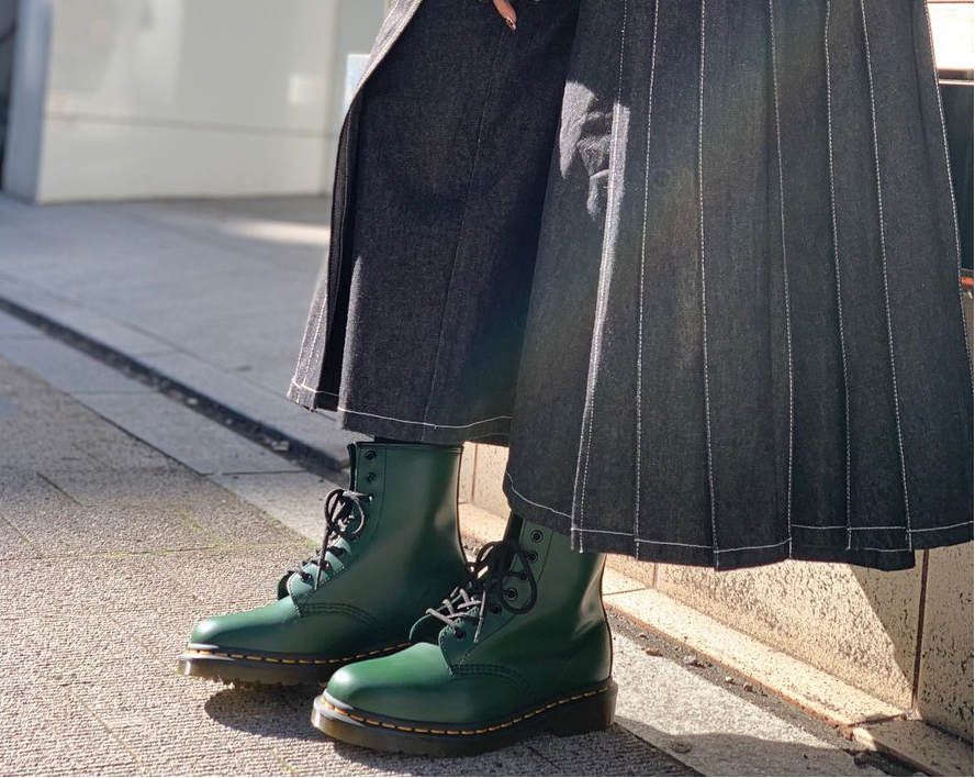 Giày Dr. Martens 1460 Green Smooth 11822207 - Ảnh 5