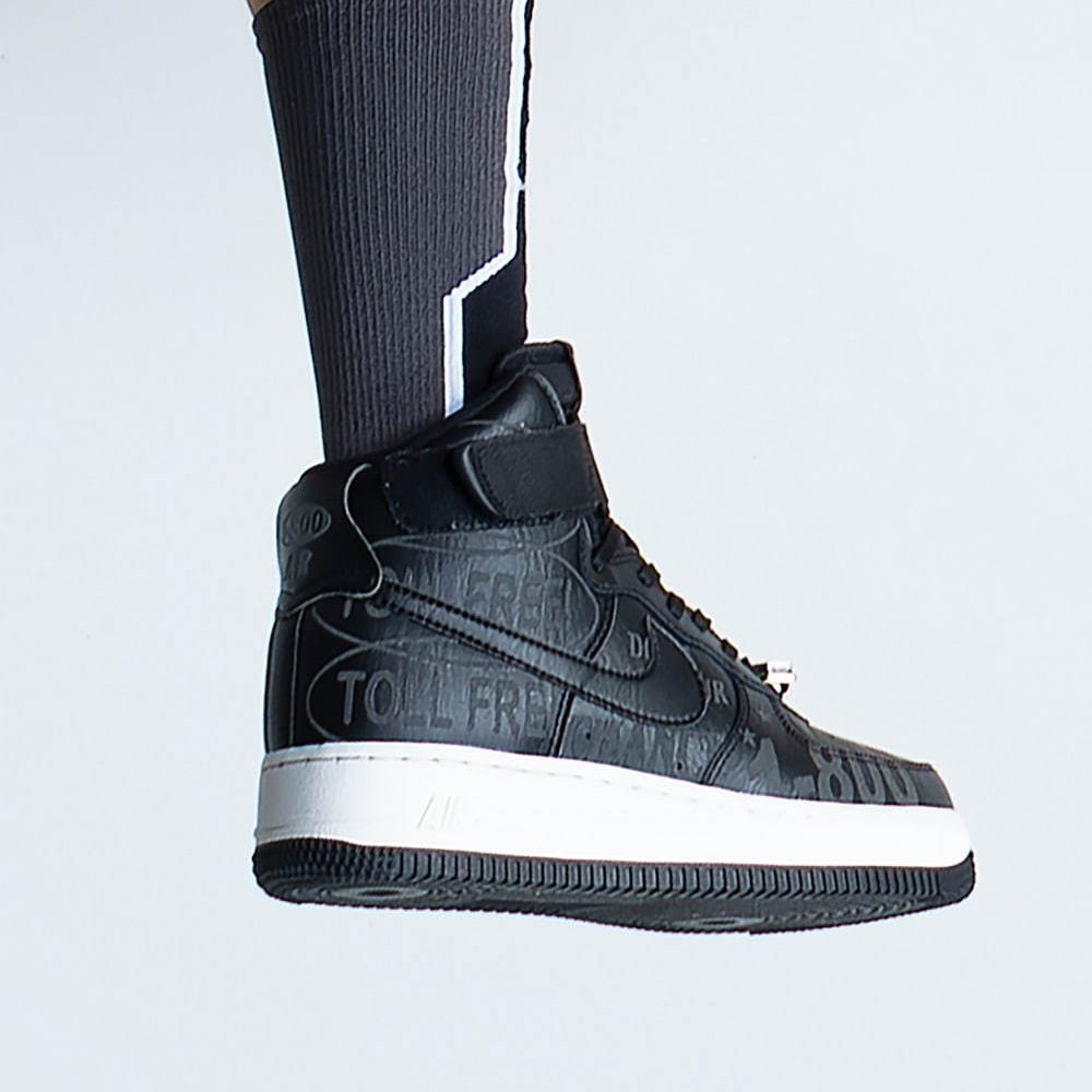 Alternative view of Giày Nike Air Force 1 High '07 Premium 'Toll Free Pack Black' CU1414-001