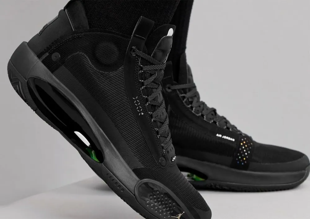 Giày Nike Air Jordan 34 GS 'Black Cat' BQ3384-003 - Ảnh 4