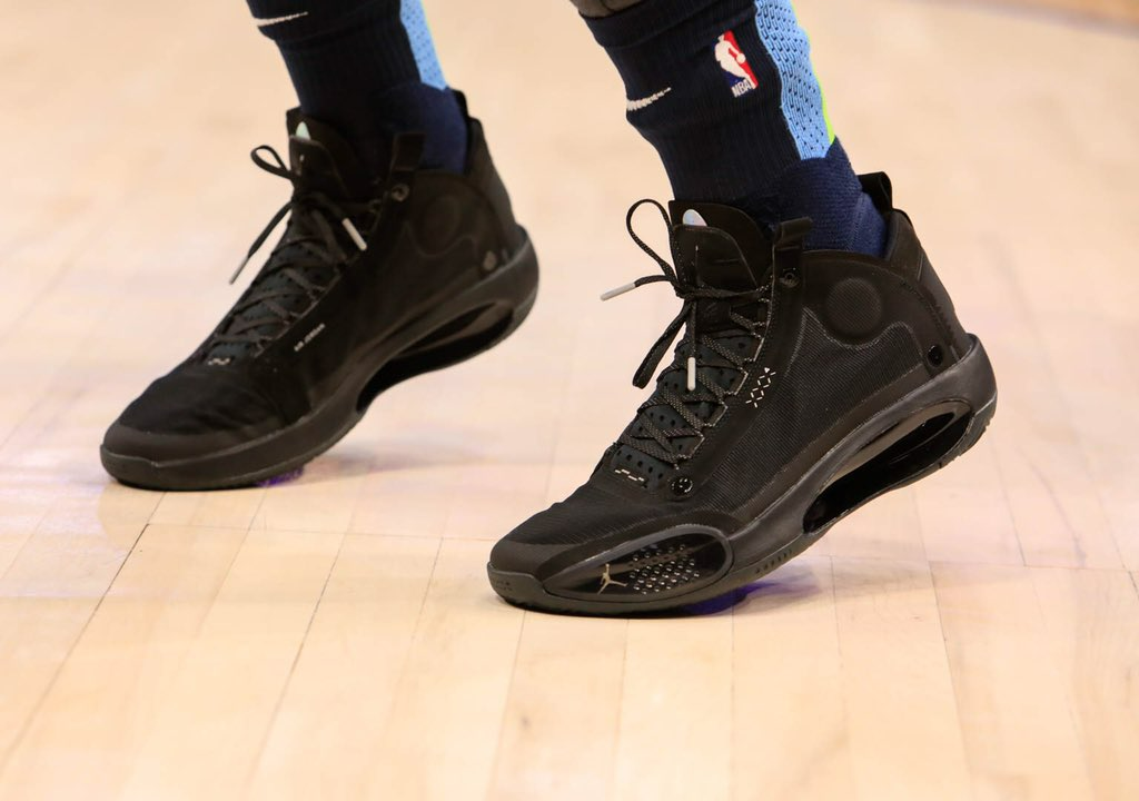 Giày Nike Air Jordan 34 GS 'Black Cat' BQ3384-003 - Ảnh 5