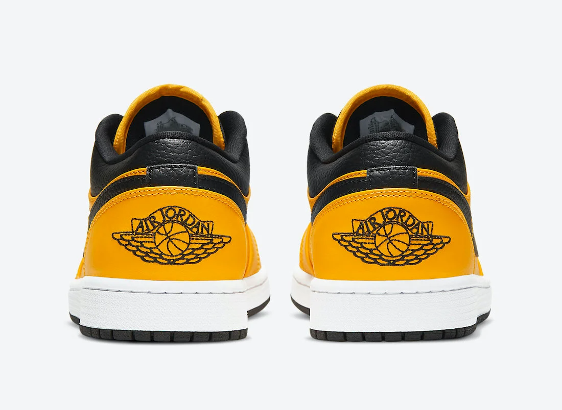 Giày Nike Air Jordan 1 Low GS 'University Gold Black' 553560-700 - Ảnh 8