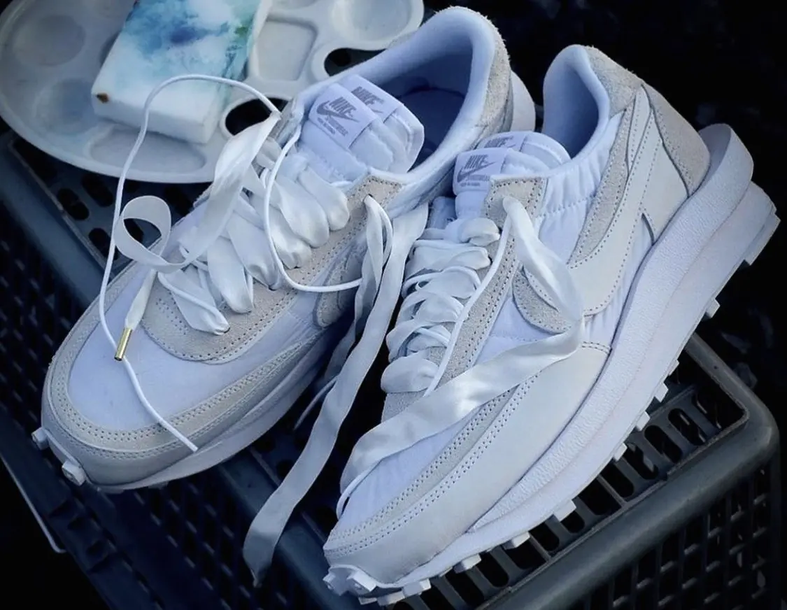 Alternative view of Giày Nike Sacai x LDWaffle 'White Nylon' BV0073-101