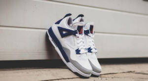 Alternative view of Giày Nike Air Jordan 4 GS 'Deep Royal Blue' 487724-132