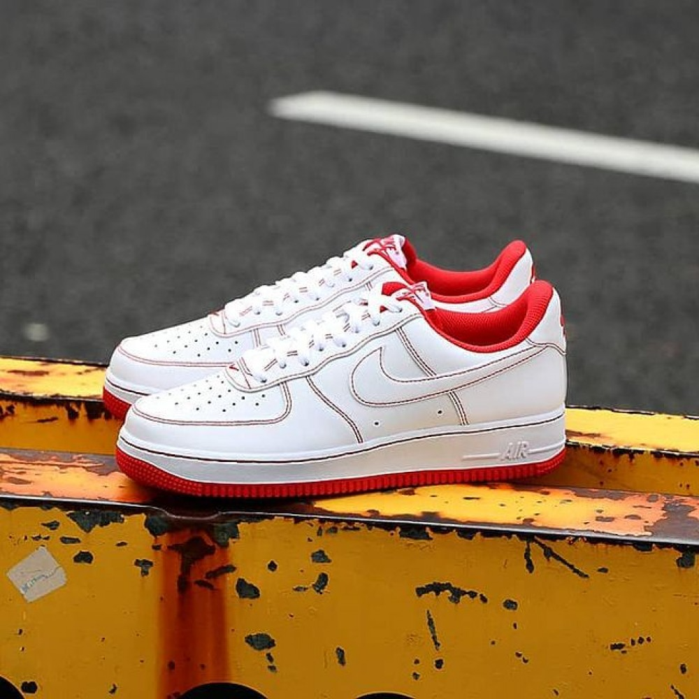 Giày Nike Air Force 1 Low White University Red CV1724-100 - Ảnh 3