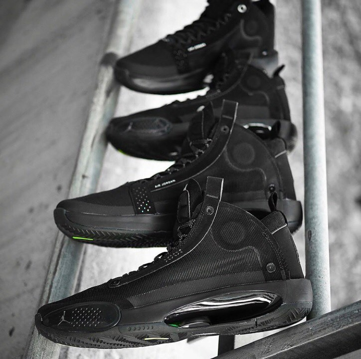 Giày Nike Air Jordan 34 GS 'Black Cat' BQ3384-003 - Ảnh 2