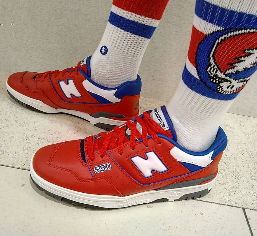 Alternative view of Giày New Balance 550 'Red Royal' BB550MD1