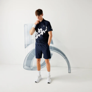 Alternative view of Áo Lacoste Novak Djokovic 'Navy'