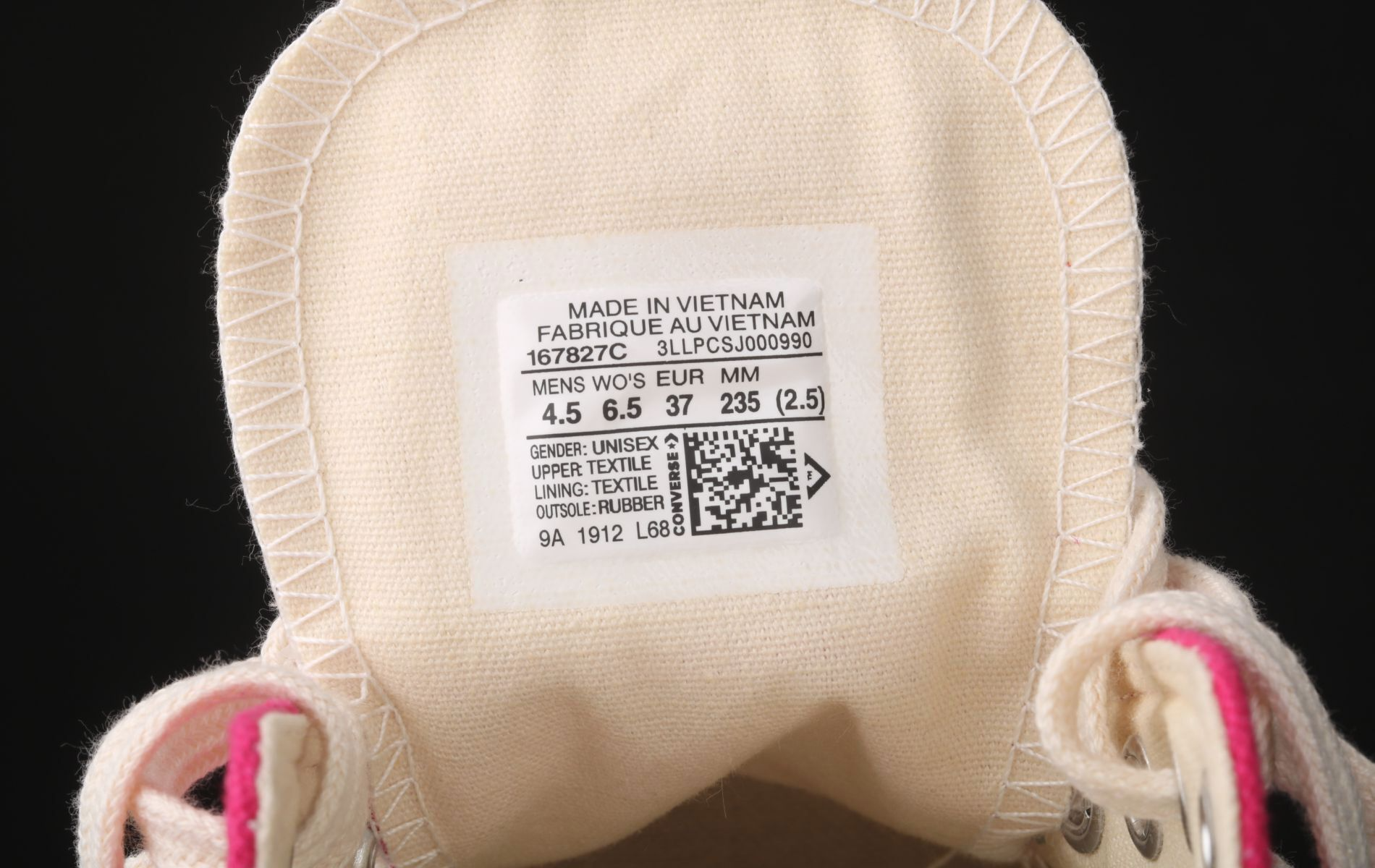 Giày Converse Chuck 70 Low 'Psychedelic Hoops Cerise Pink' 167827C - Ảnh 4