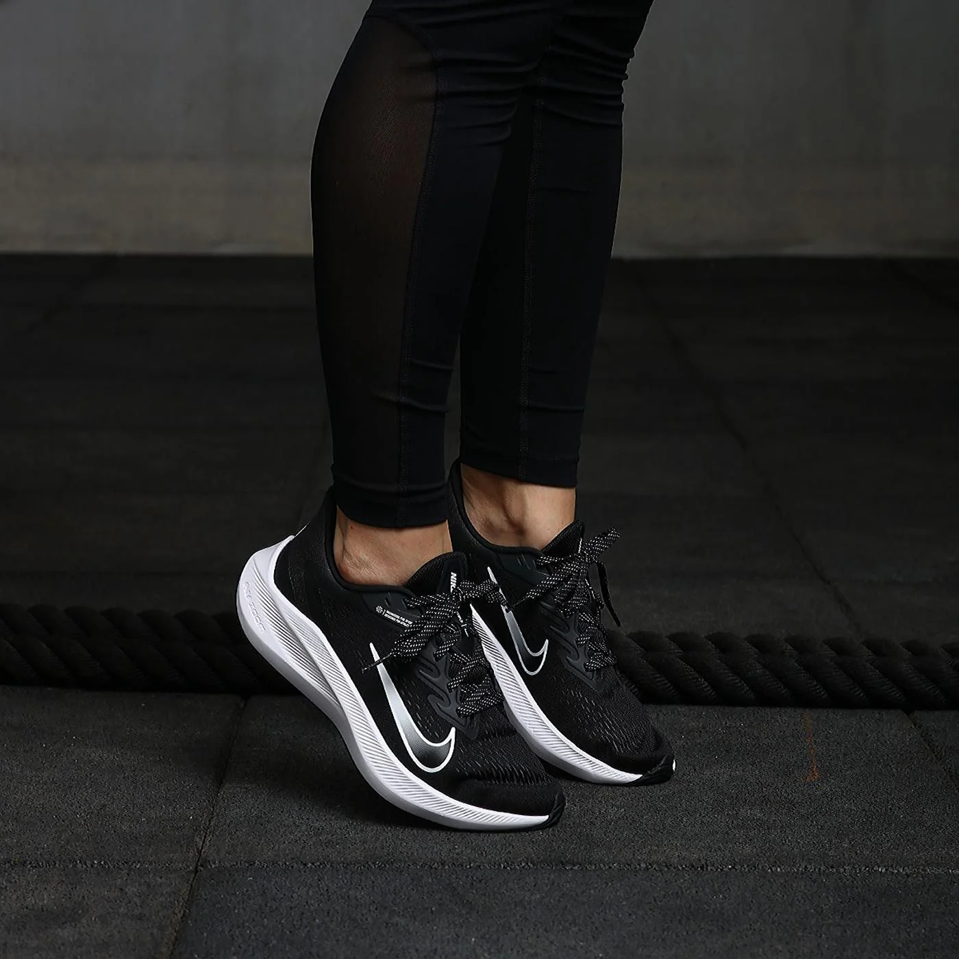 Giày Nike Zoom Winflo 7 Black Anthracite CJ0302-005 - Ảnh 7