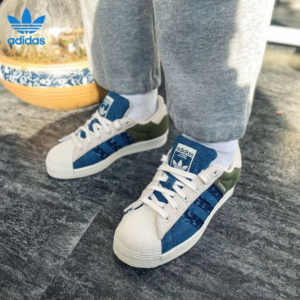 Alternative view of Giày Adidas Superstar 'Blue Green' H04295