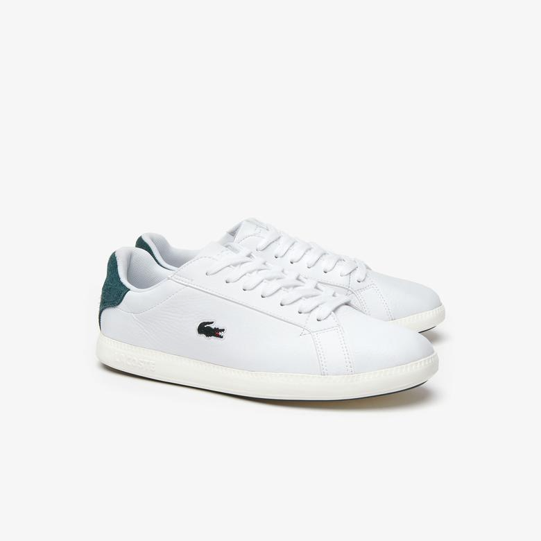 Giày Lacoste Leather Synthetic White Dark Green 738SFA0017-1R5 - Ảnh 4