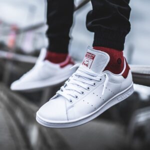 Alternative view of Giày Adidas Originals Stan Smith 'White Red' EF4334