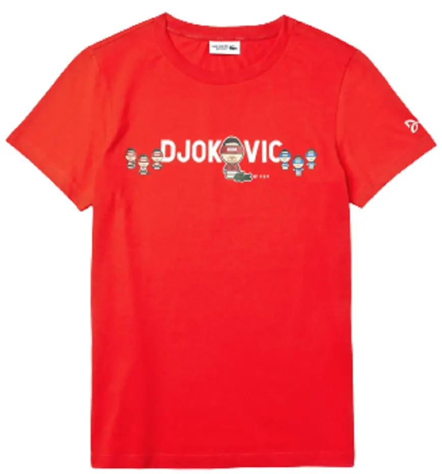 Áo Lacoste Collab Youssef SY Breathable Cotton T shirt TH7543-KHS