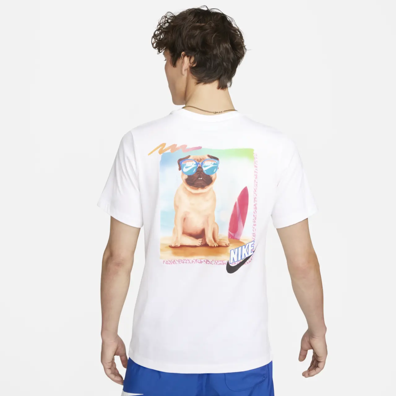 Ao Nike Tee Pug Beach 'White' FD6637-100