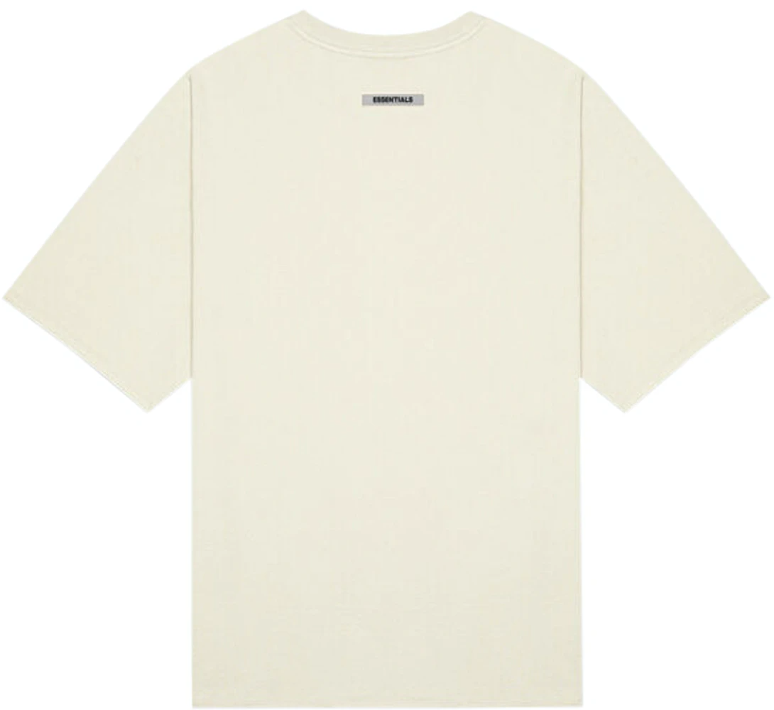 Áo Fear Of God Essentials 3D Silicon Applique Boxy T-Shirt 'Buttercream' - Ảnh 2