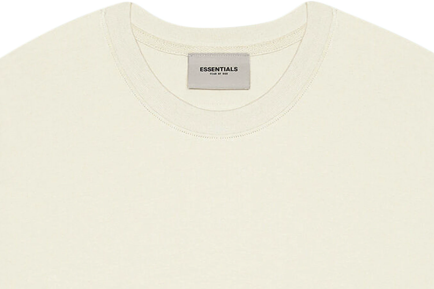 Áo Fear Of God Essentials 3D Silicon Applique Boxy T-Shirt 'Buttercream' - Ảnh 3