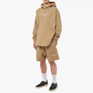 Quan Fear Of God Essentials Fleece Shorts SS22 'Oak'