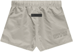 Quan Fear Of God Essentials Nylon Running Shorts 'Smoke'