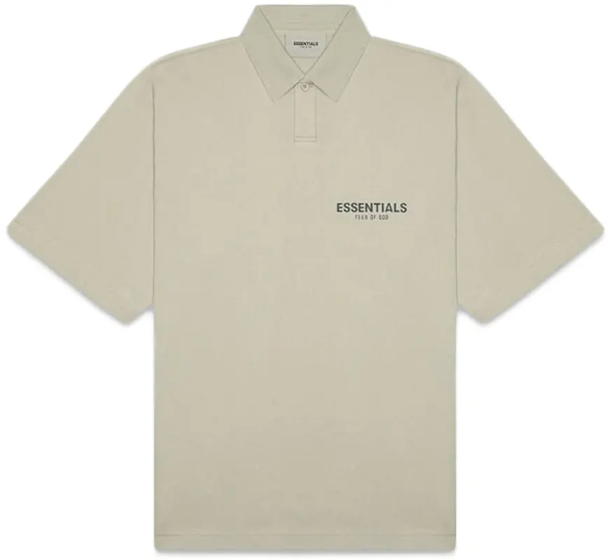 Fear Of God Essentinals Sleeve Boxy Polo Moss ESSSBPMSS