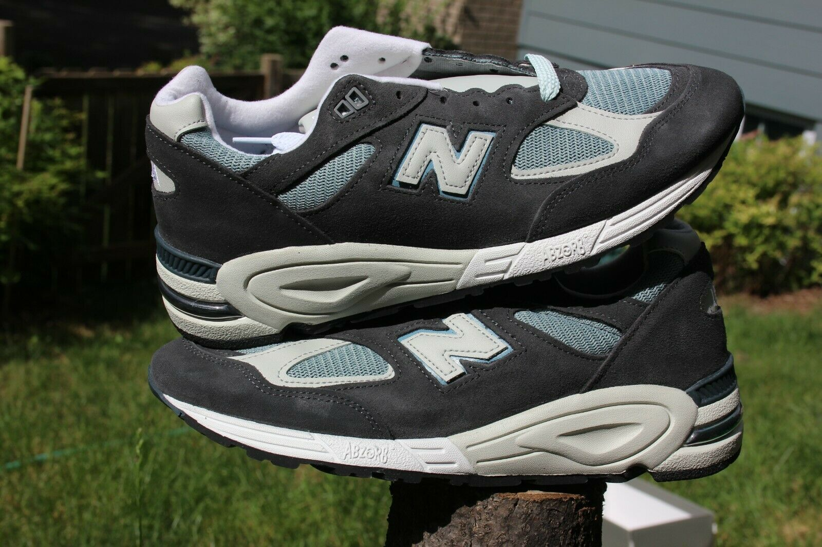 Giày New Balance 990v2 'Kith Steel Blue' M990KT2 - Ảnh 4