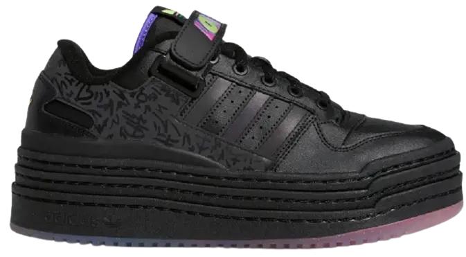 Giày Adidas Forum Triple Platform Pride Low 'Core Black' GX6396