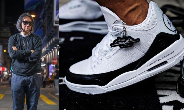 Giày Nike Fragment Design x Air Jordan 3 Retro SP 'White' DA3595-100 - Ảnh 8