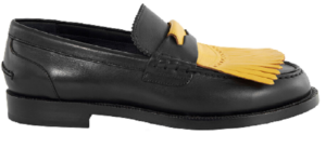 Giày BURBERRY Contrast Kiltie Fringe Leather Loafers 4069401