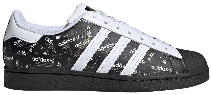 Giày Adidas Superstar 'All Over Print Black' FV2820