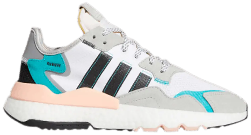 Giày Adidas Nite Jogger 'White Hi-Res Aqua' FV3852