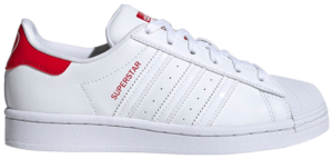 Giày Adidas Superstar J 'White Scarlet' FW0817