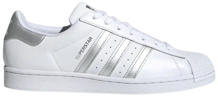 Giày Adidas Superstar 'White Silver Metallic' FX2329