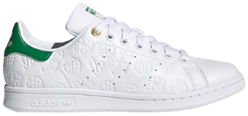 Giay Adidas Wmns Stan Smith 'Embossed Graphics White Green' FX5674