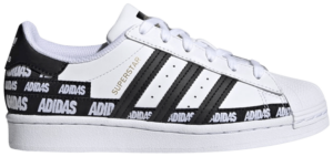 Giày Adidas Superstar J 'Wordmark Heel Stripe Cloud White' FX5871