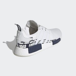 Alternative view of Giày Adidas NMD R1 'Wordmark Heel Crystal White Navy' FX6795
