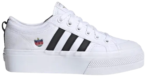 Giày Adidas Wmns Nizza Platform 'Colorful Trefoil' FX8538