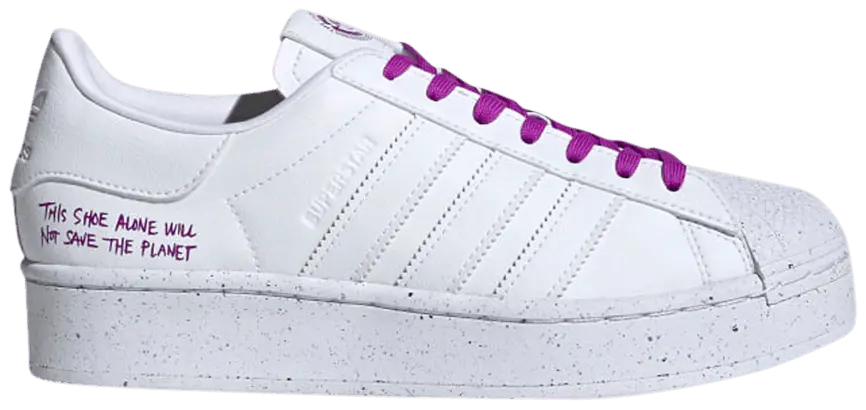 Giày Adidas Superstar Bold Clean Classics Collection 'White Purple' FY0129