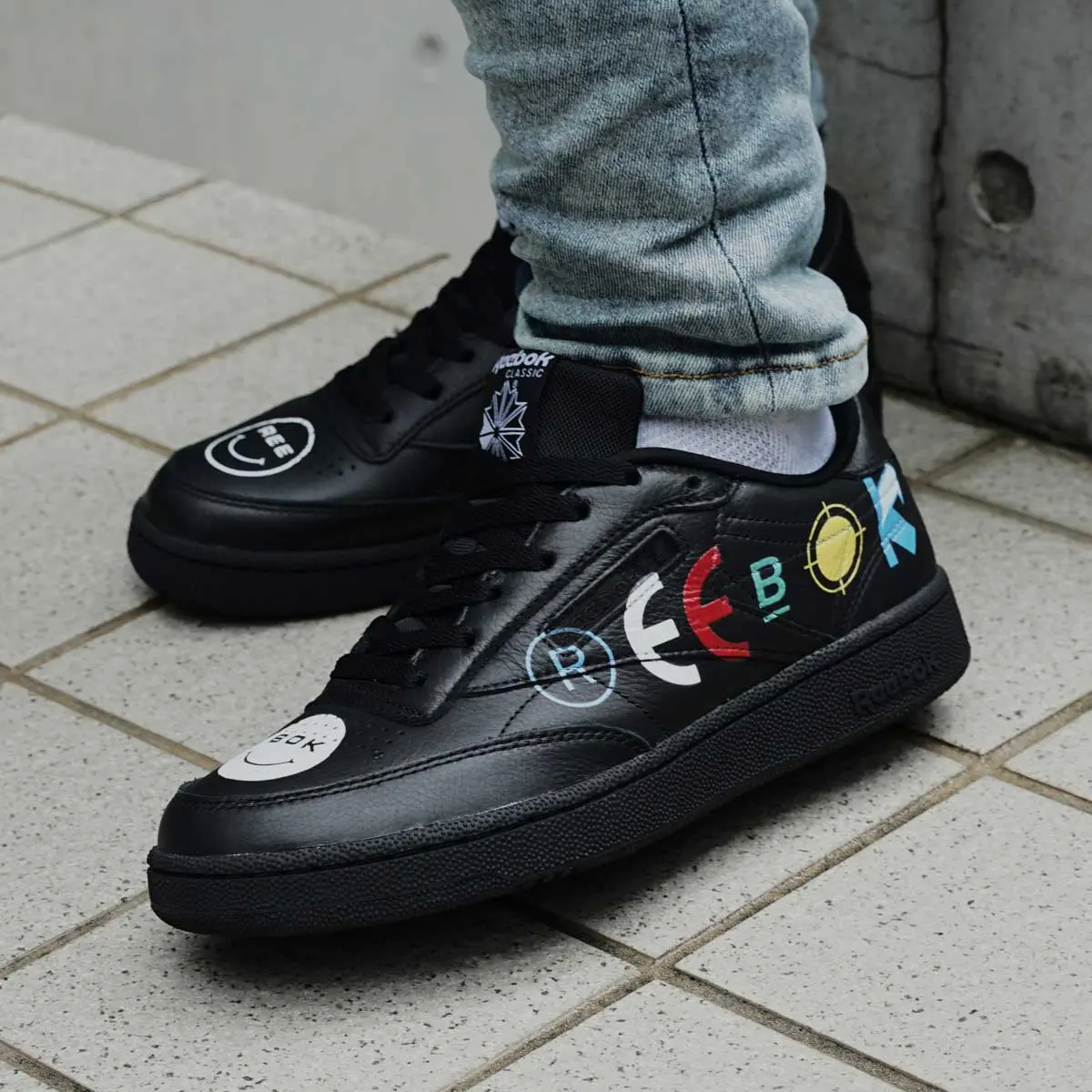 Alternative view of Giày Reebok BlackEyePatch x Club C 85 'Black' FY3074